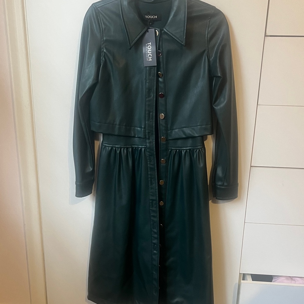Gorgeous faux leather dress